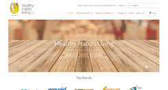 Desktop Screenshot of healthyhabitsliving.com